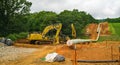 Mountain Valley Pipeline Laying a Gas Pipeline - 2 Royalty Free Stock Photo